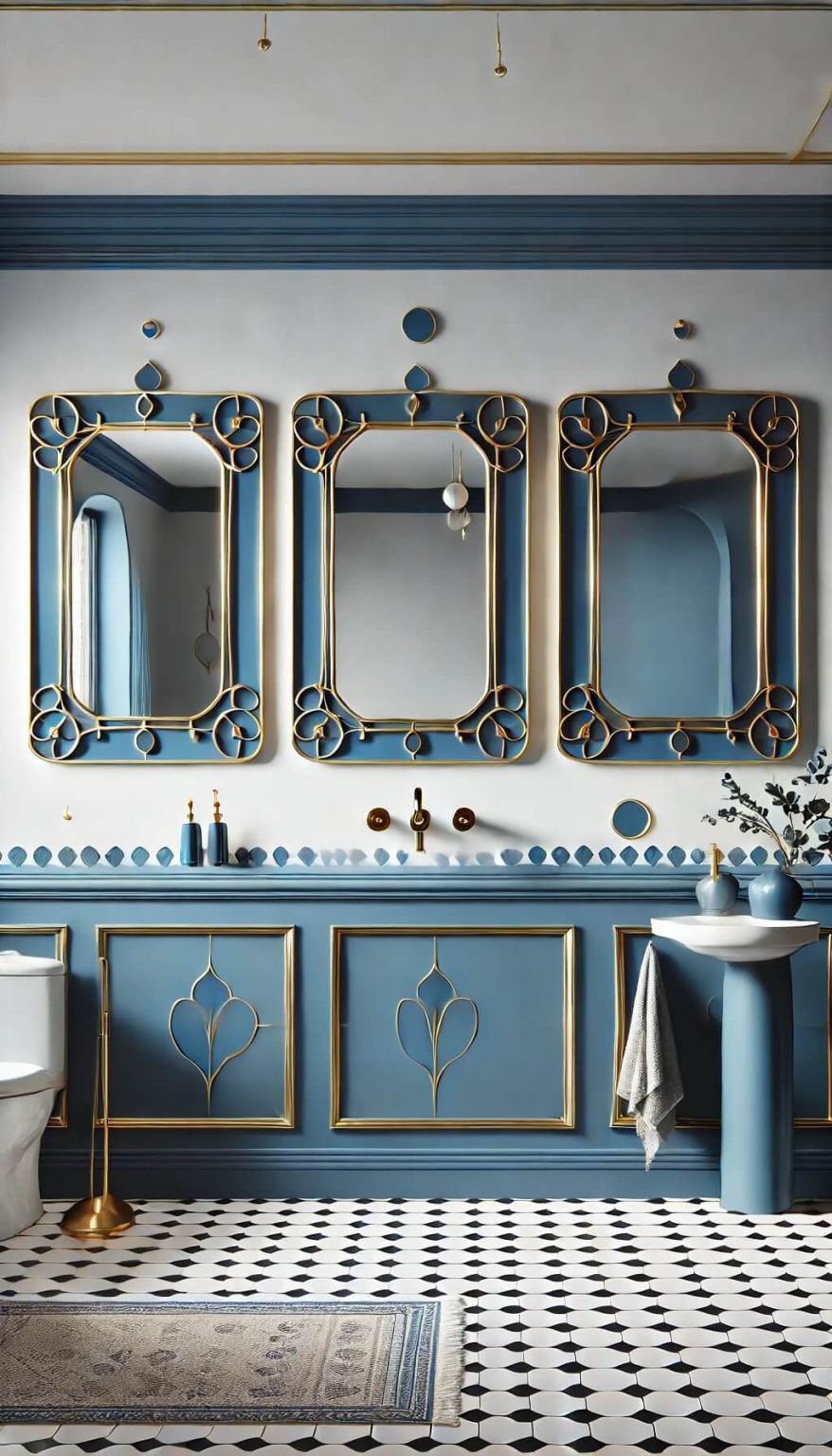 15+ Elegant Blue and Gold Bathroom Ideas for Instant Luxury (2024)
