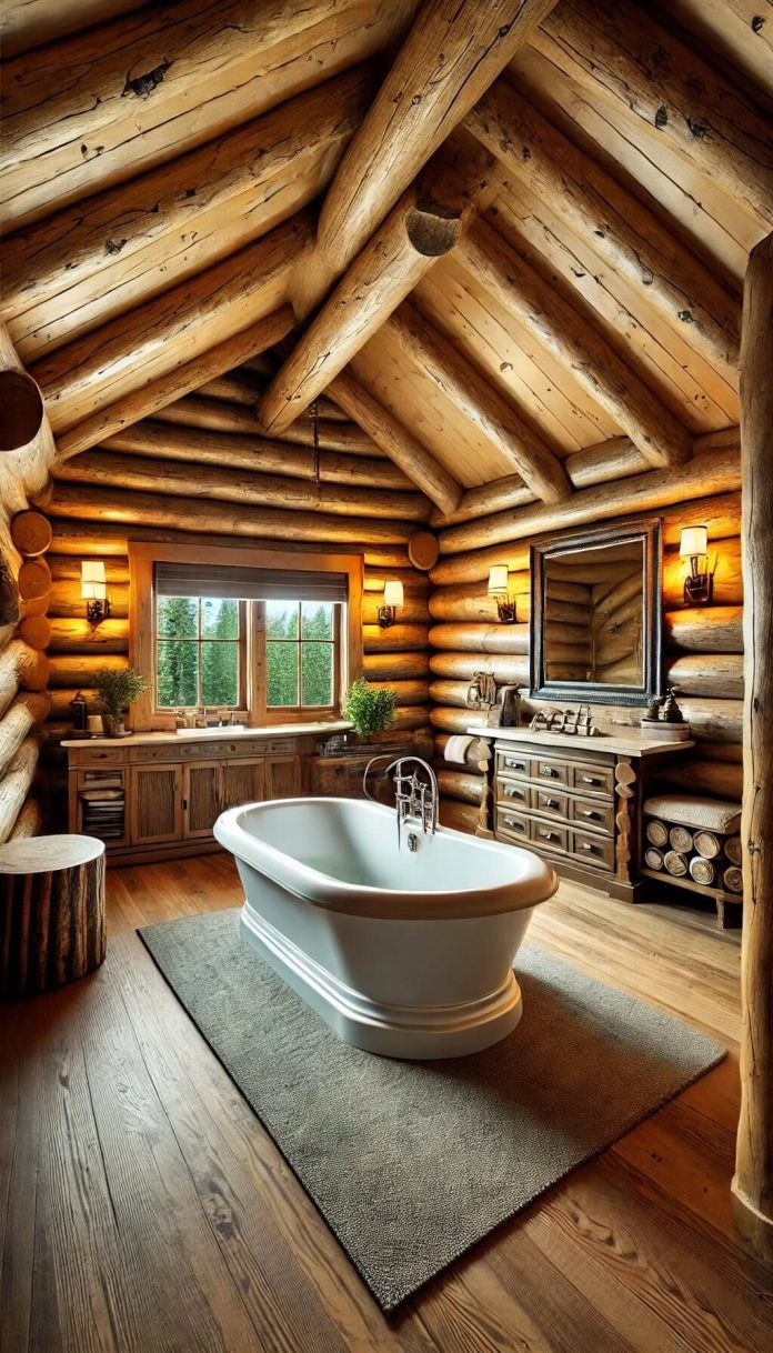 15+ Vintage Log Cabin Bathroom Ideas for Timeless Charm (2024)