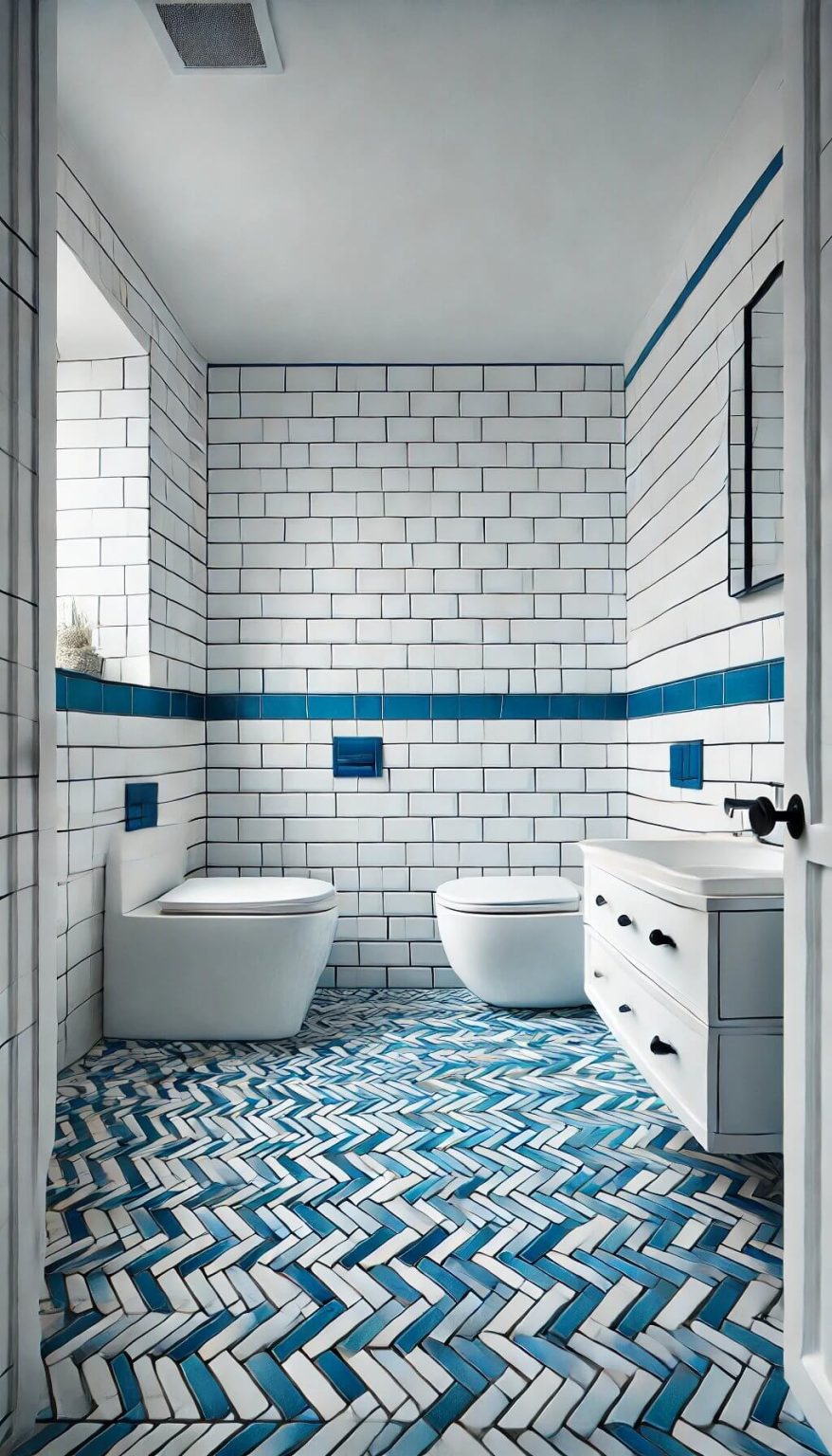 20 Charming Blue and White Bathroom Ideas to Transform Your Space (2024)