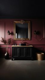 15+ Gorgeous Burgundy Bathroom Ideas for a Luxurious Look - FarmFoodFamily