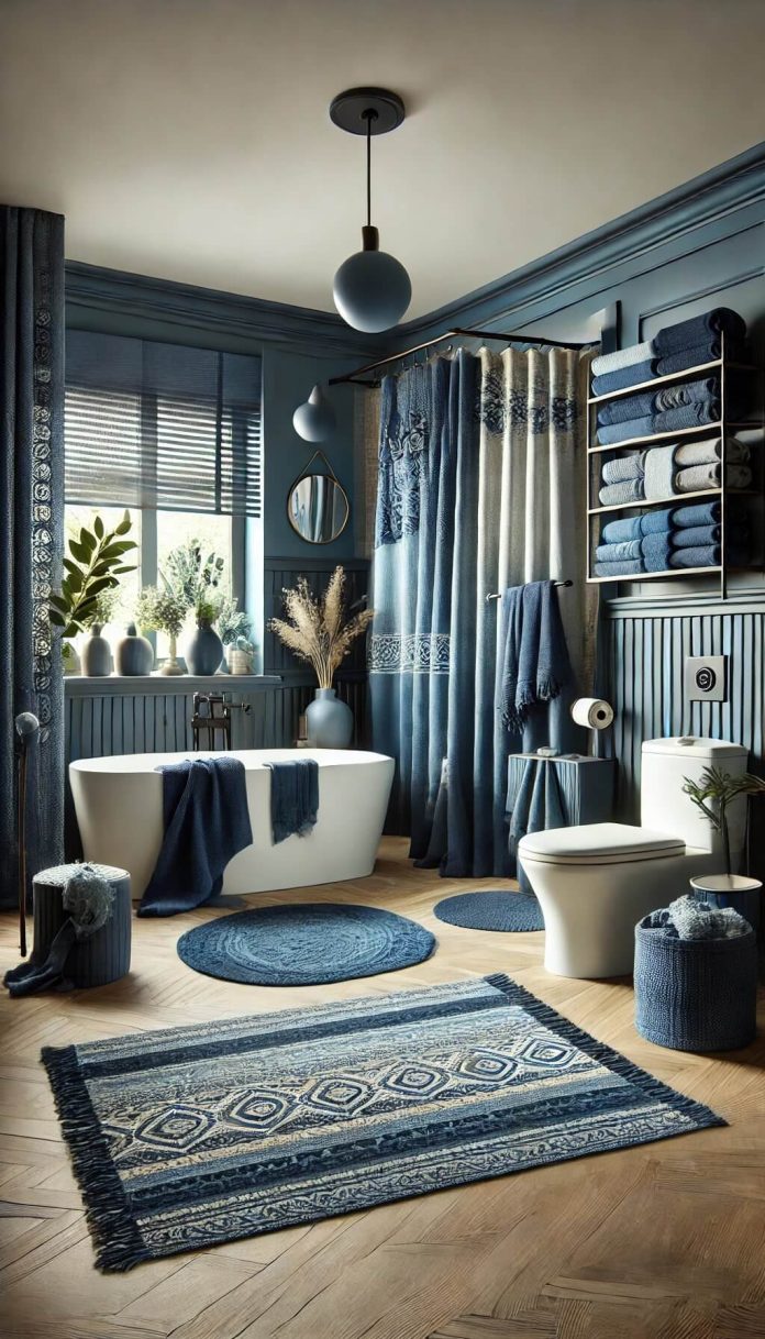 45 Bold Navy Blue Bathroom Ideas That Make a Statement FarmFoodFamily