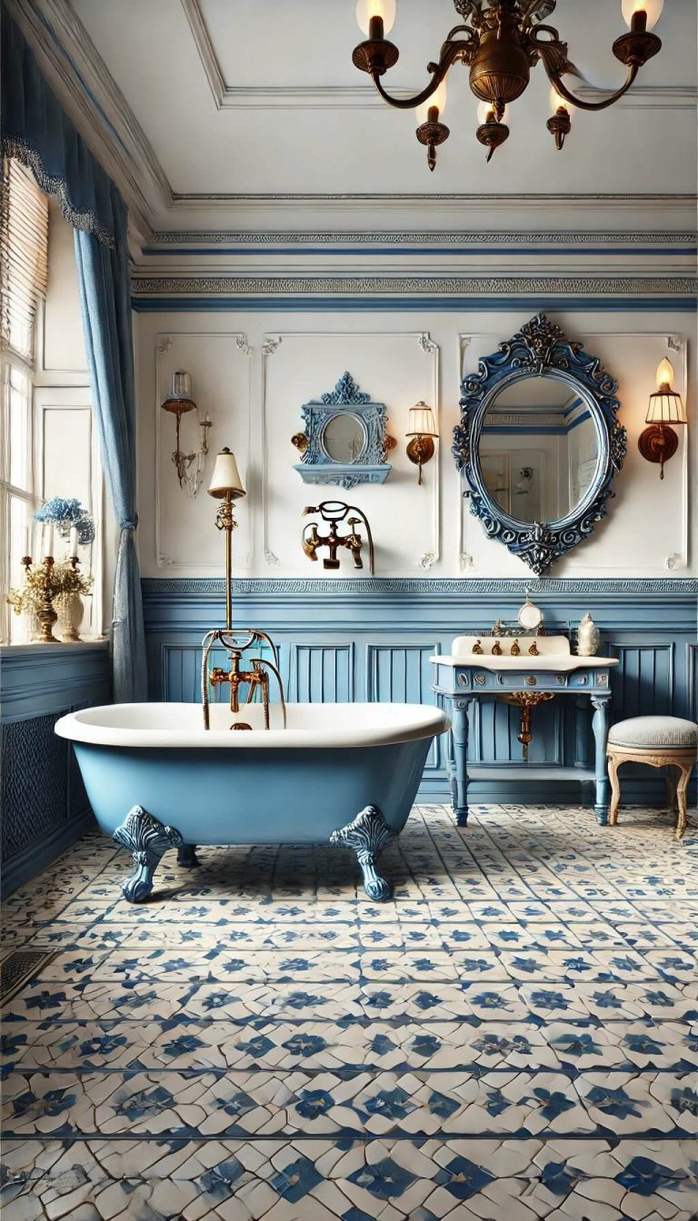 20 Charming Blue and White Bathroom Ideas to Transform Your Space (2024)