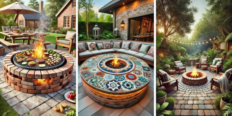 19+ Easy Brick Fire Pit Ideas (Plus the Safety Rules You Need)