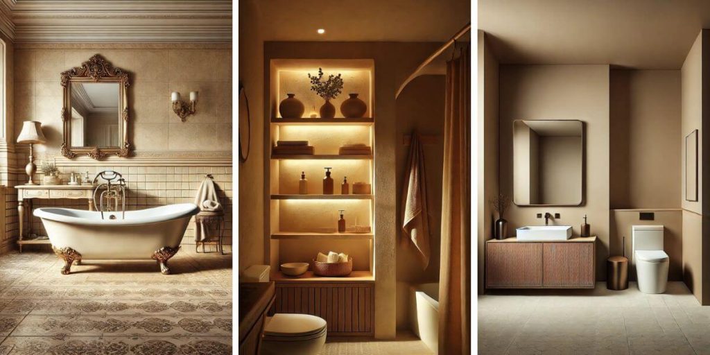 15+ Creative Brown and Beige Bathroom Ideas to Refresh Your Home (2024)