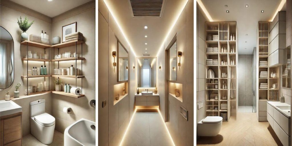 20 Genius Narrow Bathroom Ideas That Boost Functionality (2024)
