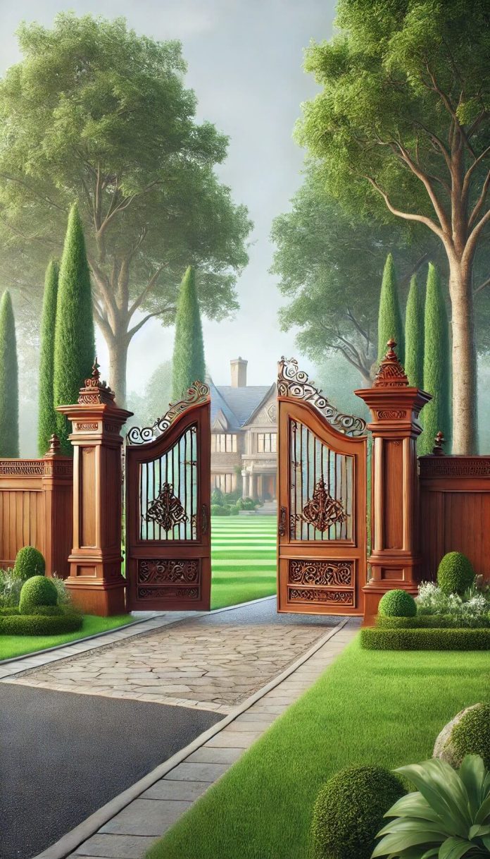 15 Elegant Wood Driveway Gate Ideas to Impress Your Neighbors (2024)