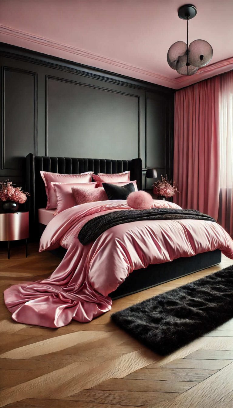 25 Bold Black and Pink Bedroom Ideas for a Chic Makeover (2024)