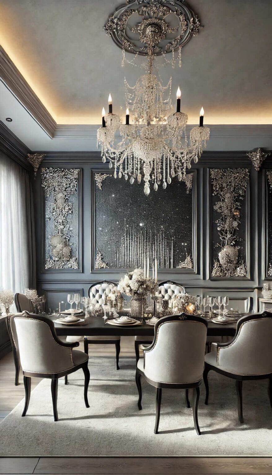 Beautiful view of Gray Accent Wall Ideas