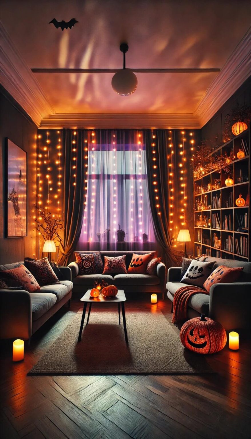 75 Spooktacular Halloween Living Room Ideas to Wow Your Guests (2024)