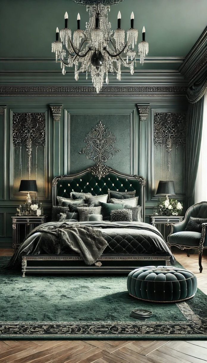 55+ Chic Black and Dark Green Bedroom Ideas for a Trendy Look (2024)