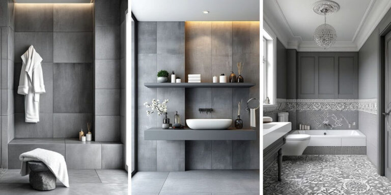 35+ Gorgeous Grey and White Bathroom Ideas for a Trendy Makeover