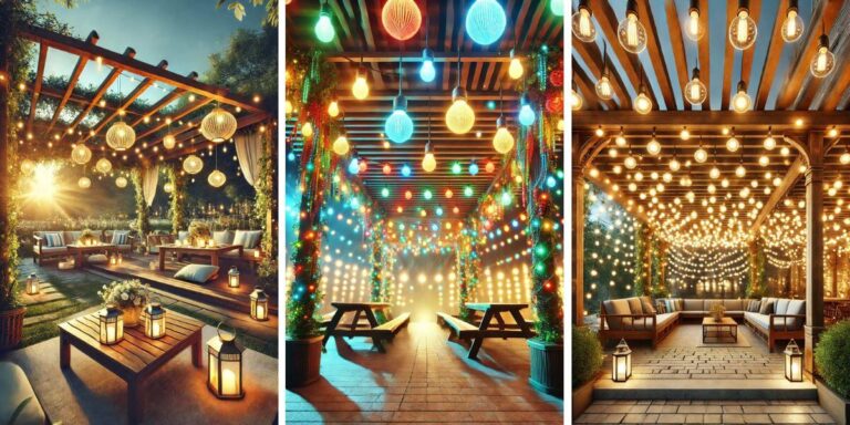 25 Unique Pergola Lighting Ideas to Create an Inviting Ambiance