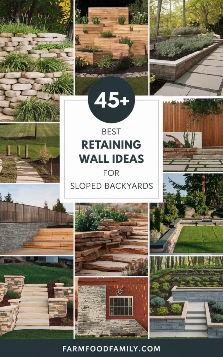 45 Creative Retaining Wall Ideas for Sloped Backyards to Transform Your Space (2025)