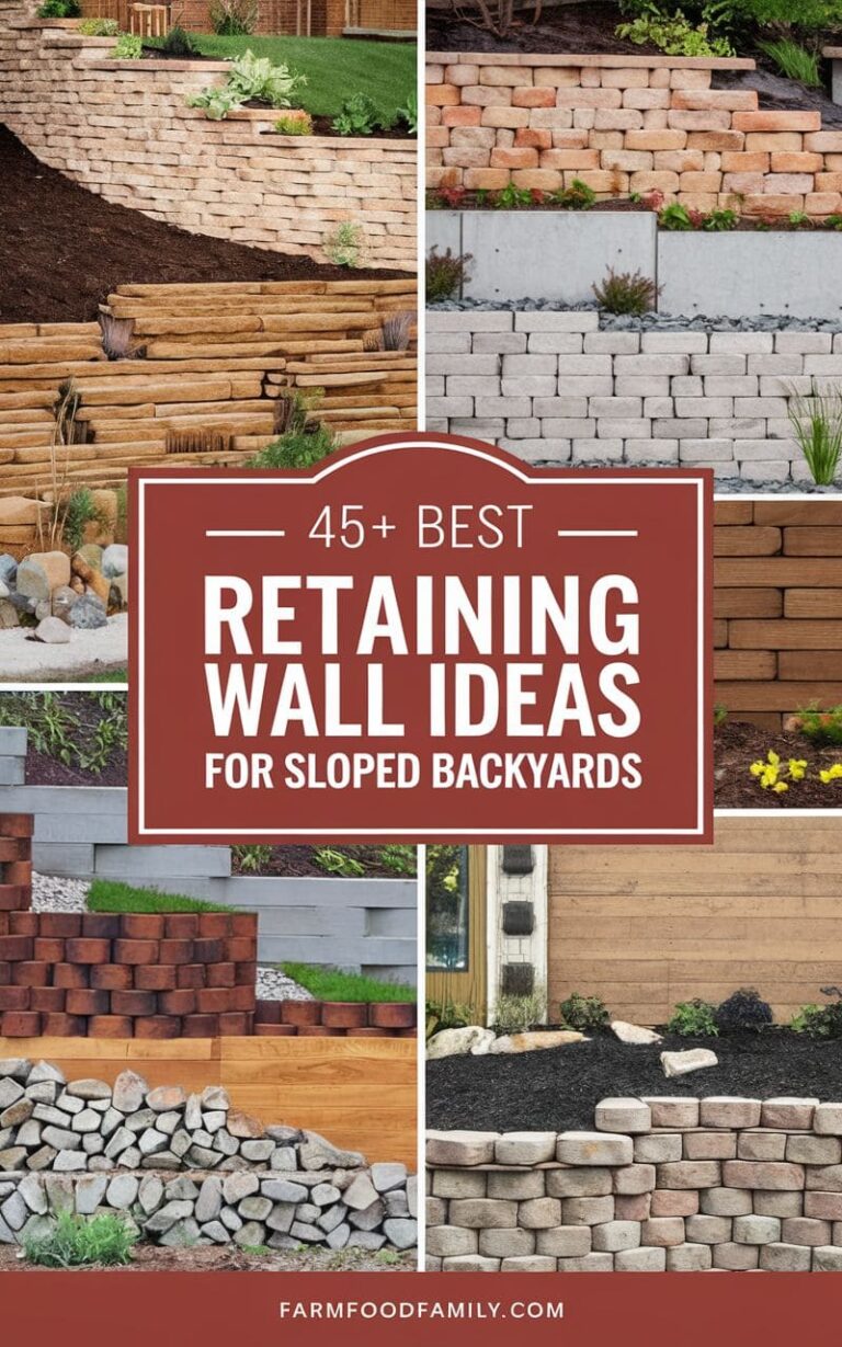 45 Creative Retaining Wall Ideas For Sloped Backyards To Transform Your 45 Creative Retaining Wall Ideas For Sloped Backyards To Transform Your