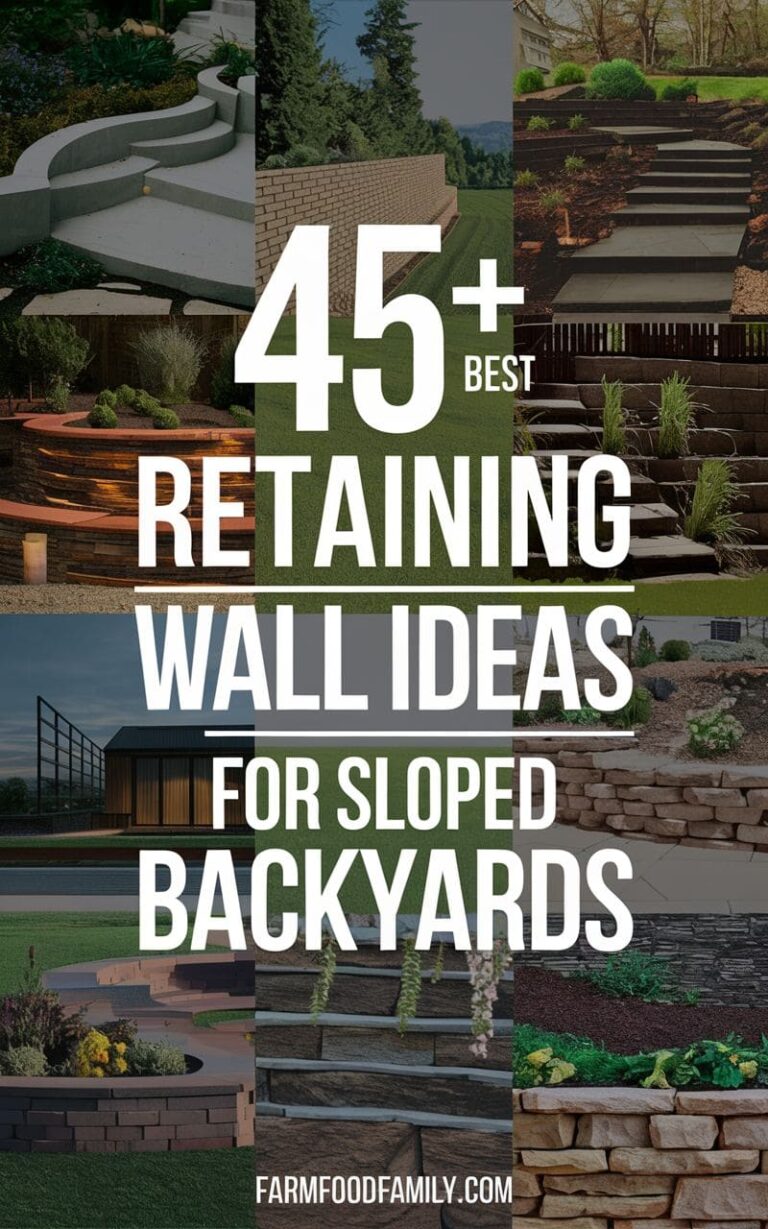 45 Creative Retaining Wall Ideas for Sloped Backyards to Transform Your ...