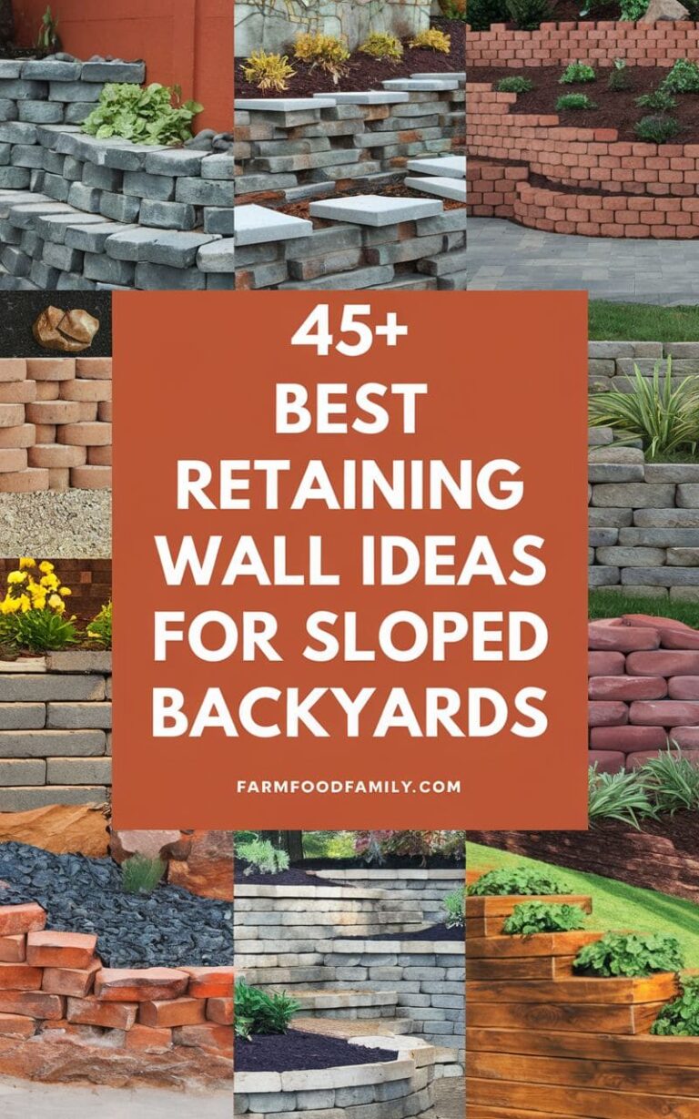 45 Creative Retaining Wall Ideas for Sloped Backyards to Transform Your Space (2025)