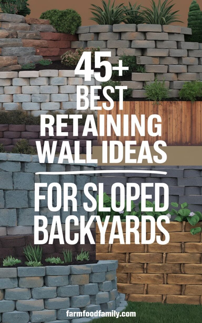 45 Creative Retaining Wall Ideas for Sloped Backyards to Transform Your ...