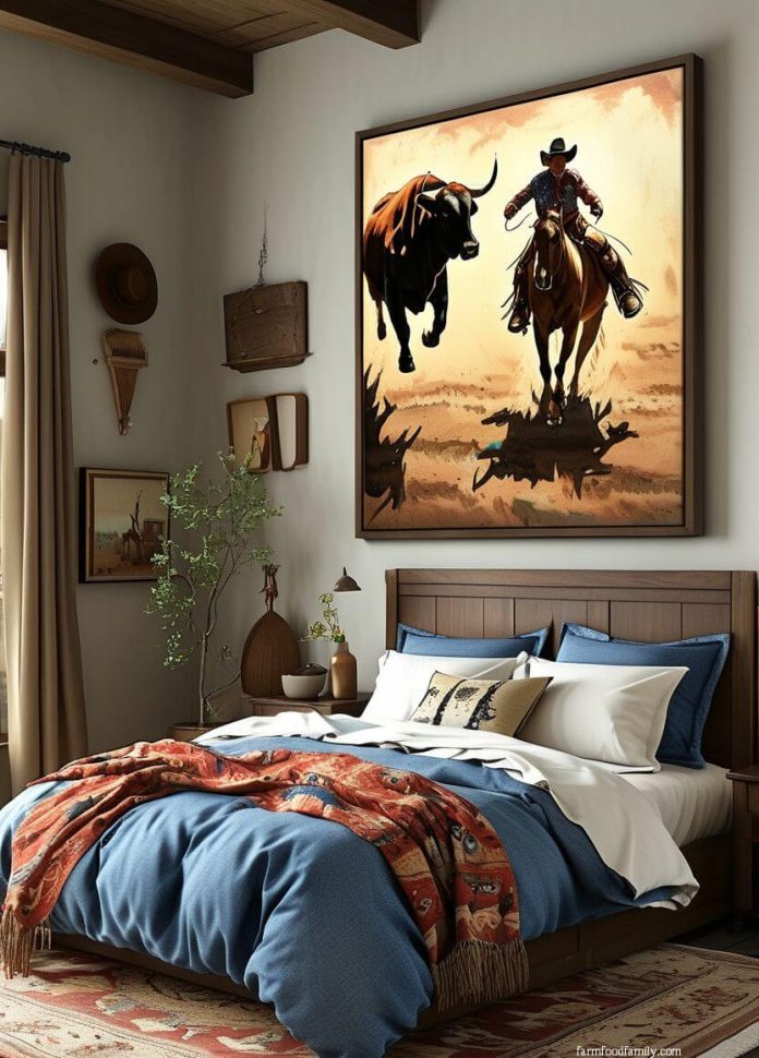 35 Gorgeous Western Bedroom Ideas for a Cozy, Rustic Retreat (2024)