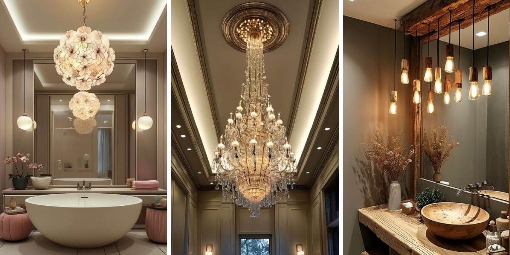 25 Stunning Bathroom Chandelier Ideas to Elevate Your Space (2024)