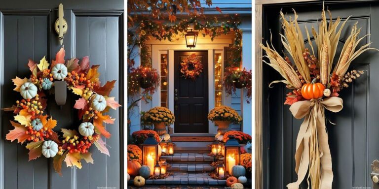 30 Stunning Fall Door Decorating Ideas to Wow Your Guests