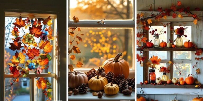 30 Stunning Fall Window Decorations to Instantly Cozy Up Your Home