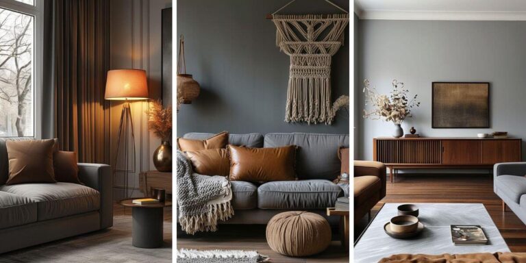 25 Cozy Gray and Brown Living Room Ideas for a Warm and Inviting Home ...