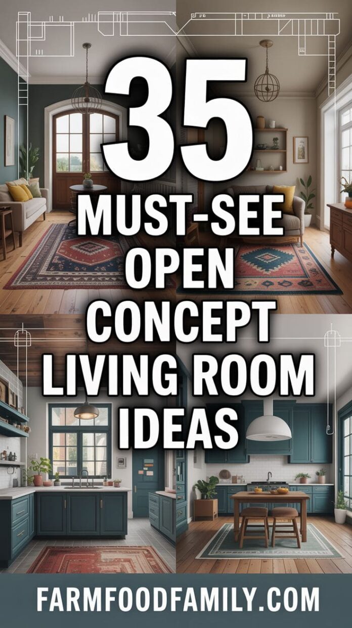 35 Stunning Open Concept Living Room Ideas to Maximize Your Space (2026)