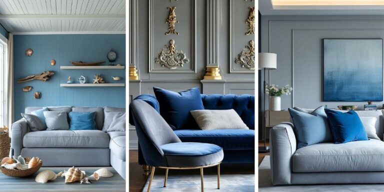 45+ Inviting Blue and Gray Living Room Designs to Create a Peaceful Escape