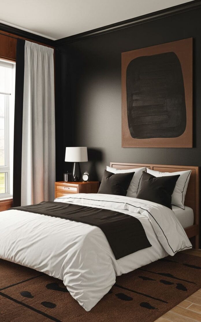 50+ Chic Black and Brown Bedroom Ideas for a Timeless Aesthetic (2025)
