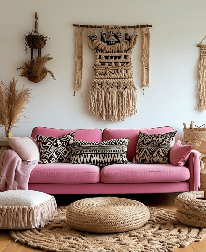 60+ Chic Pink Couch Living Room Ideas for a Stylish Makeover (2025)