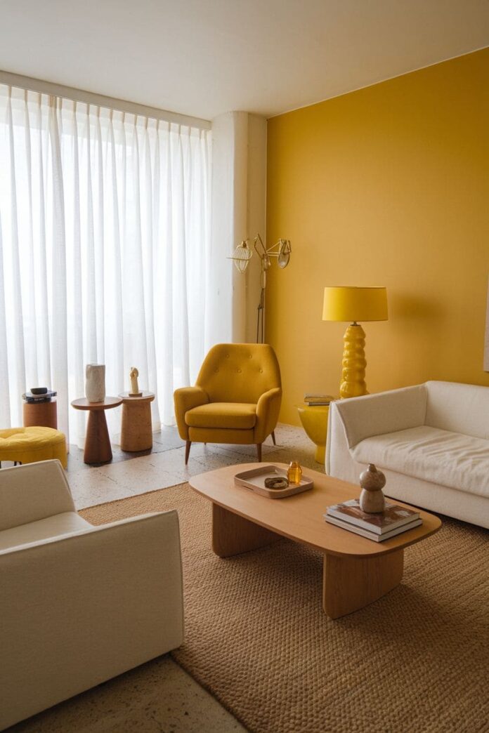 60+ Trendy Yellow Living Room Decor Ideas That Exude Personality (2026)