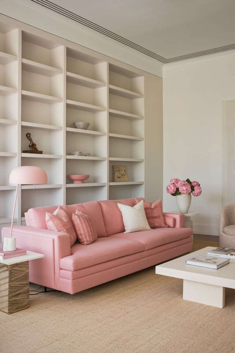 60+ Chic Pink Couch Living Room Ideas for a Stylish Makeover (2025)