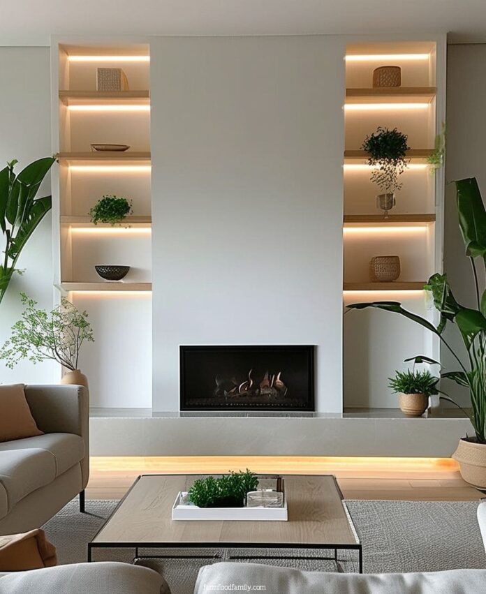 80+ Practical Built-In Shelves That Instantly Upgrade Your Living Room ...
