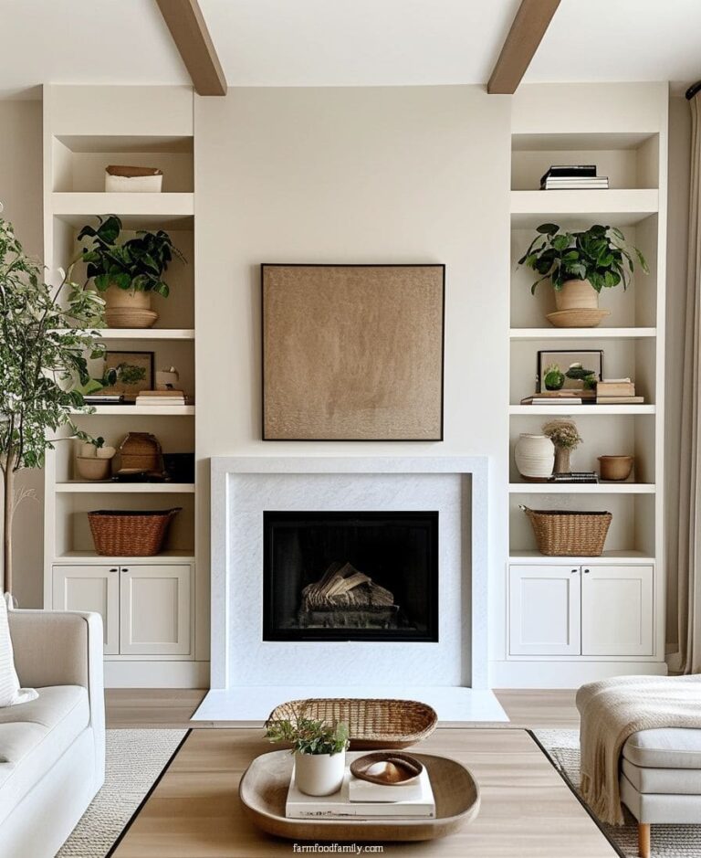 80+ Practical Built-In Shelves That Instantly Upgrade Your Living Room ...