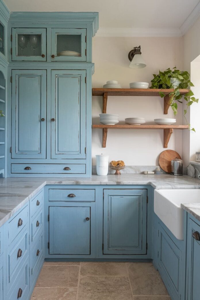 60+ Bold Blue Kitchen Cabinet Ideas for a Modern Makeover (2025)