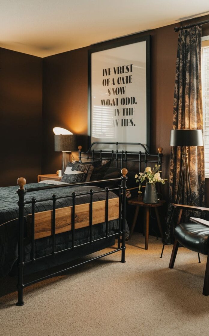 50+ Chic Black and Brown Bedroom Ideas for a Timeless Aesthetic (2025)