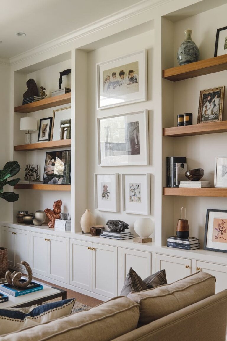 80+ Practical Built-In Shelves That Instantly Upgrade Your Living Room ...