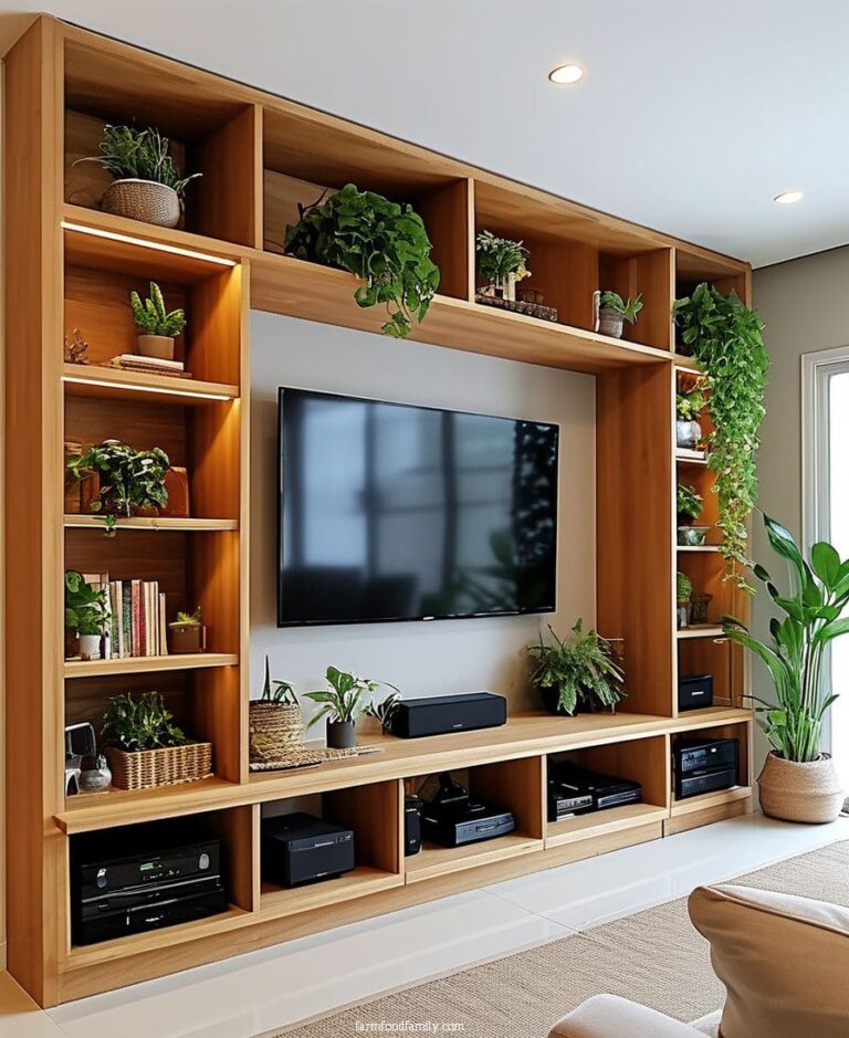 80+ Practical Built-In Shelves That Instantly Upgrade Your Living Room ...