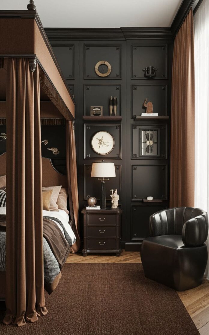 50+ Chic Black and Brown Bedroom Ideas for a Timeless Aesthetic (2025)