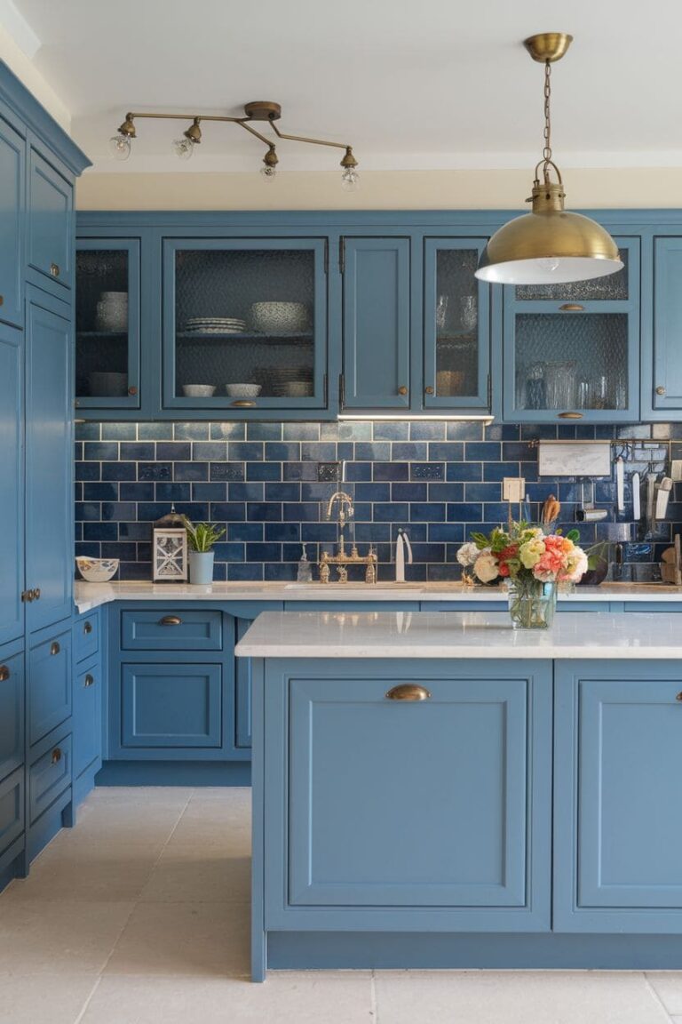 60+ Bold Blue Kitchen Cabinet Ideas for a Modern Makeover (2026)