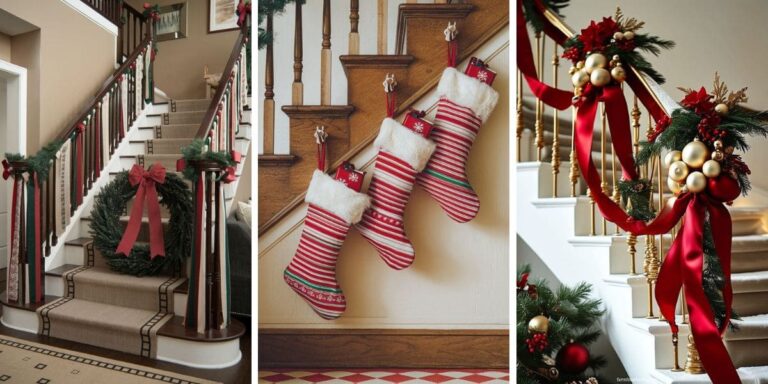 Best Christmas Staircase Decor 25