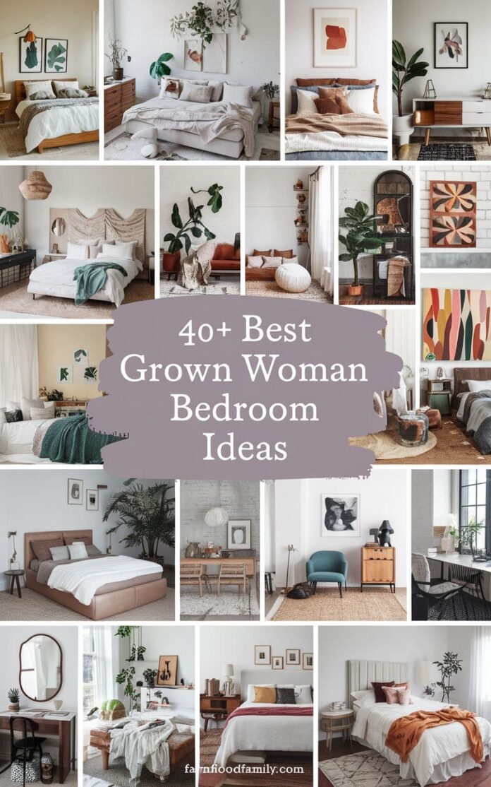 40+ Elegant Grown Woman Bedroom Ideas You’ll Absolutely Love (2025)