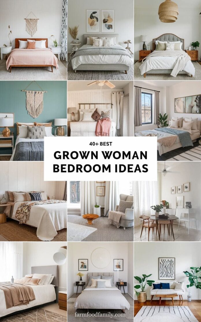 40+ Elegant Grown Woman Bedroom Ideas You’ll Absolutely Love (2025)