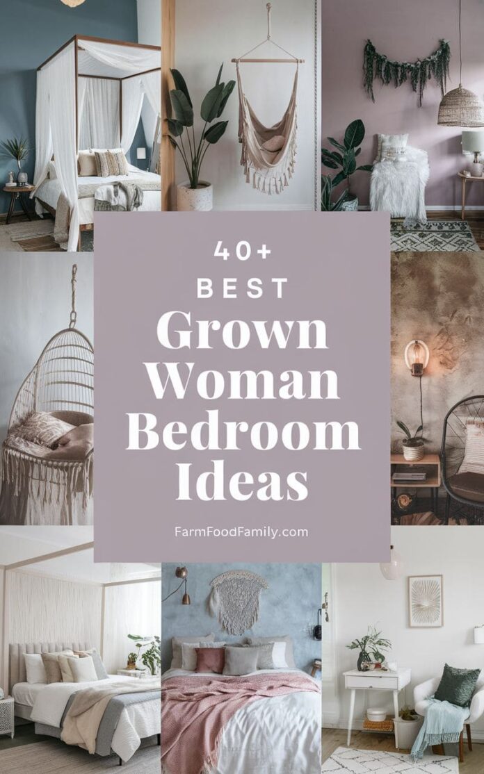 40+ Elegant Grown Woman Bedroom Ideas You’ll Absolutely Love (2025)