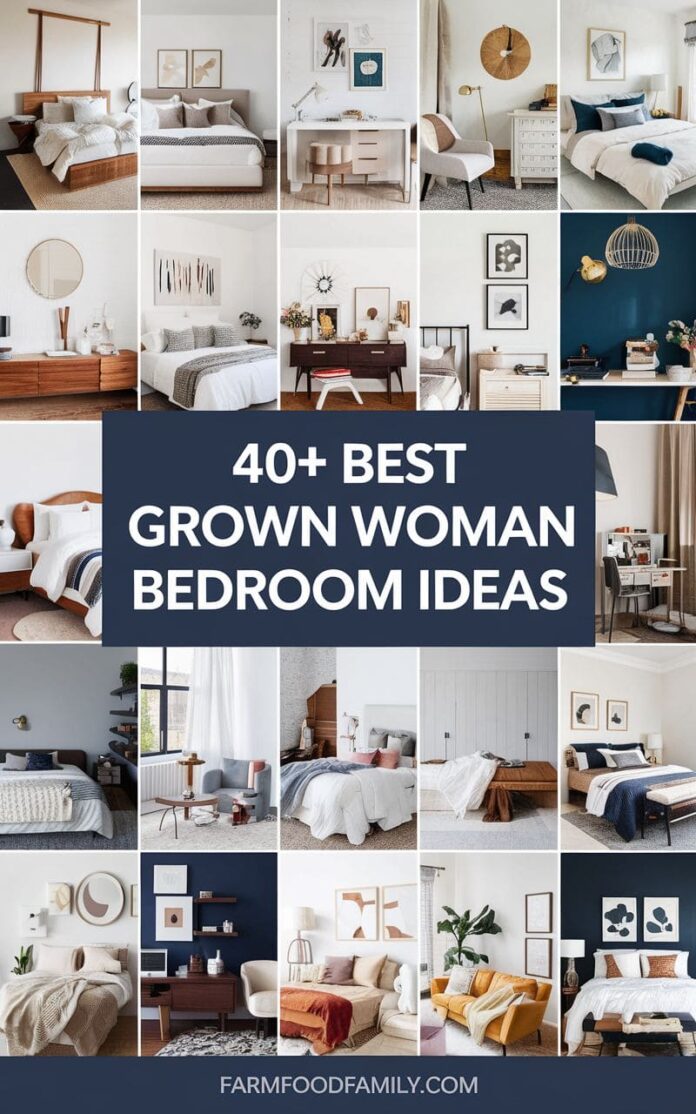 40+ Elegant Grown Woman Bedroom Ideas You’ll Absolutely Love (2025)