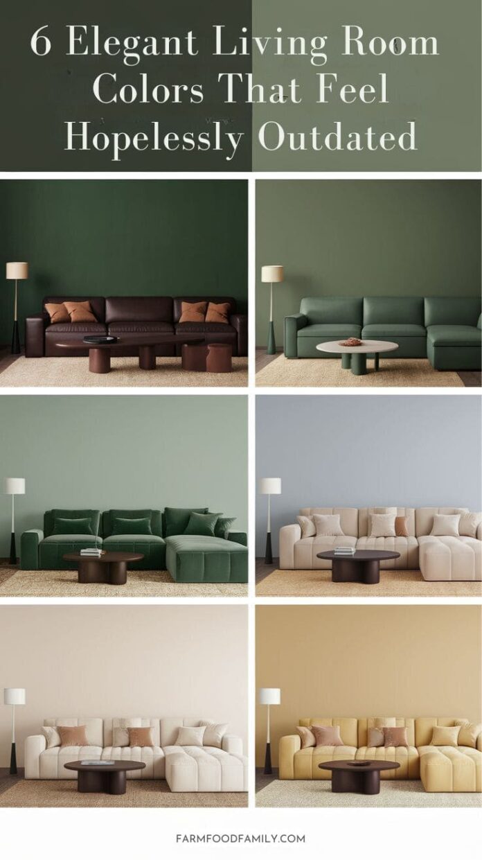 6 Common Living Room Colors Designers Never Recommend In 2025