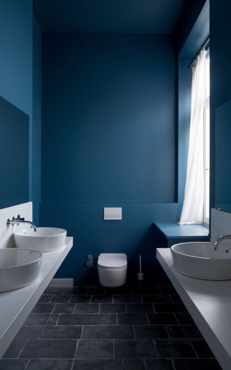 40+ Stunning Moody Blue Bathroom Ideas to Upgrade Your Oasis (2025)