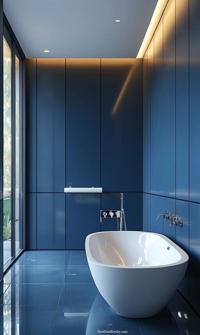 40+ Stunning Moody Blue Bathroom Ideas to Upgrade Your Oasis (2025)