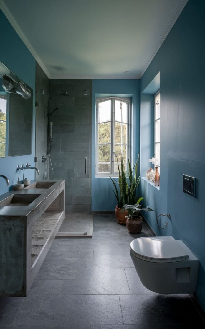 40+ Stunning Moody Blue Bathroom Ideas to Upgrade Your Oasis (2025)