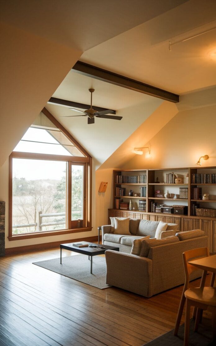 40+ Clever Sloped Ceiling Living Room Ideas That Maximize Space (2026)